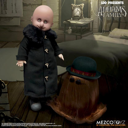 MEZCO TOYS Living Dead Dolls Addams Family Uncle Fester & IT Doll Set