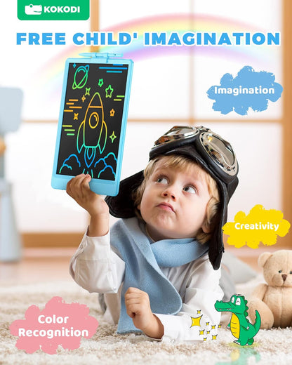 LCD Writing Tablet, Valentines Day Gifts for Kids，10 Inch Colorful Toddler Doodle Board Drawing Tablet, Erasable Reusable Electronic Drawing Pads, Educational and Learning Toys for Kids