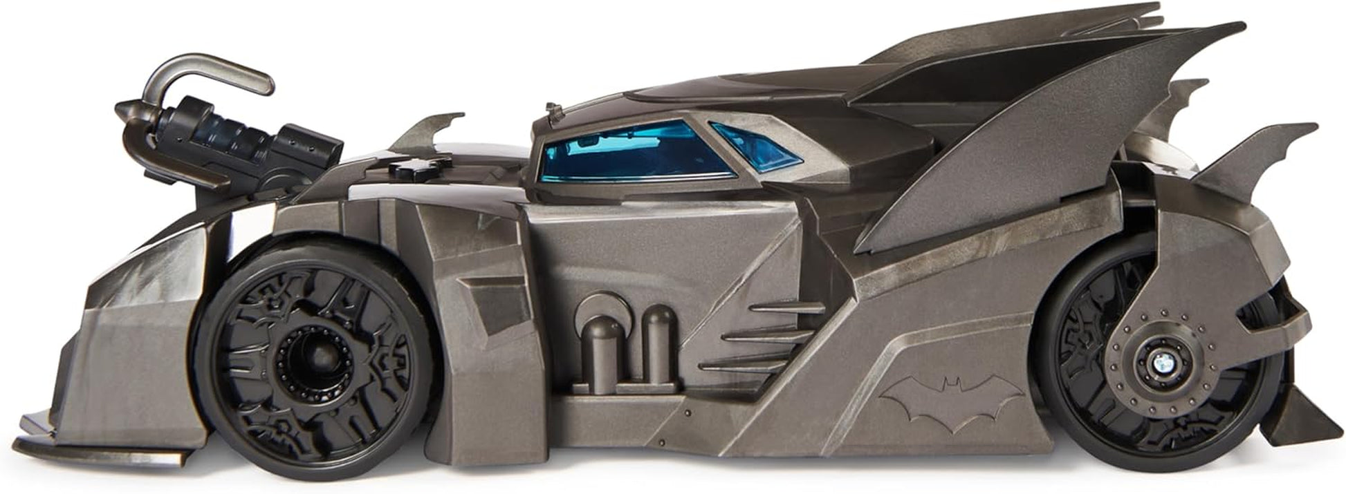 , Crusader Batmobile Playset with Exclusive 4-Inch Batman Figure, 3 Super-Villain Paper Figures, Kids Toys for Boys and Girls Ages 4+