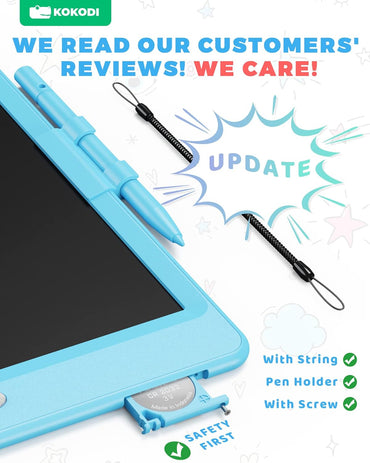 LCD Writing Tablet, Valentines Day Gifts for Kids，10 Inch Colorful Toddler Doodle Board Drawing Tablet, Erasable Reusable Electronic Drawing Pads, Educational and Learning Toys for Kids