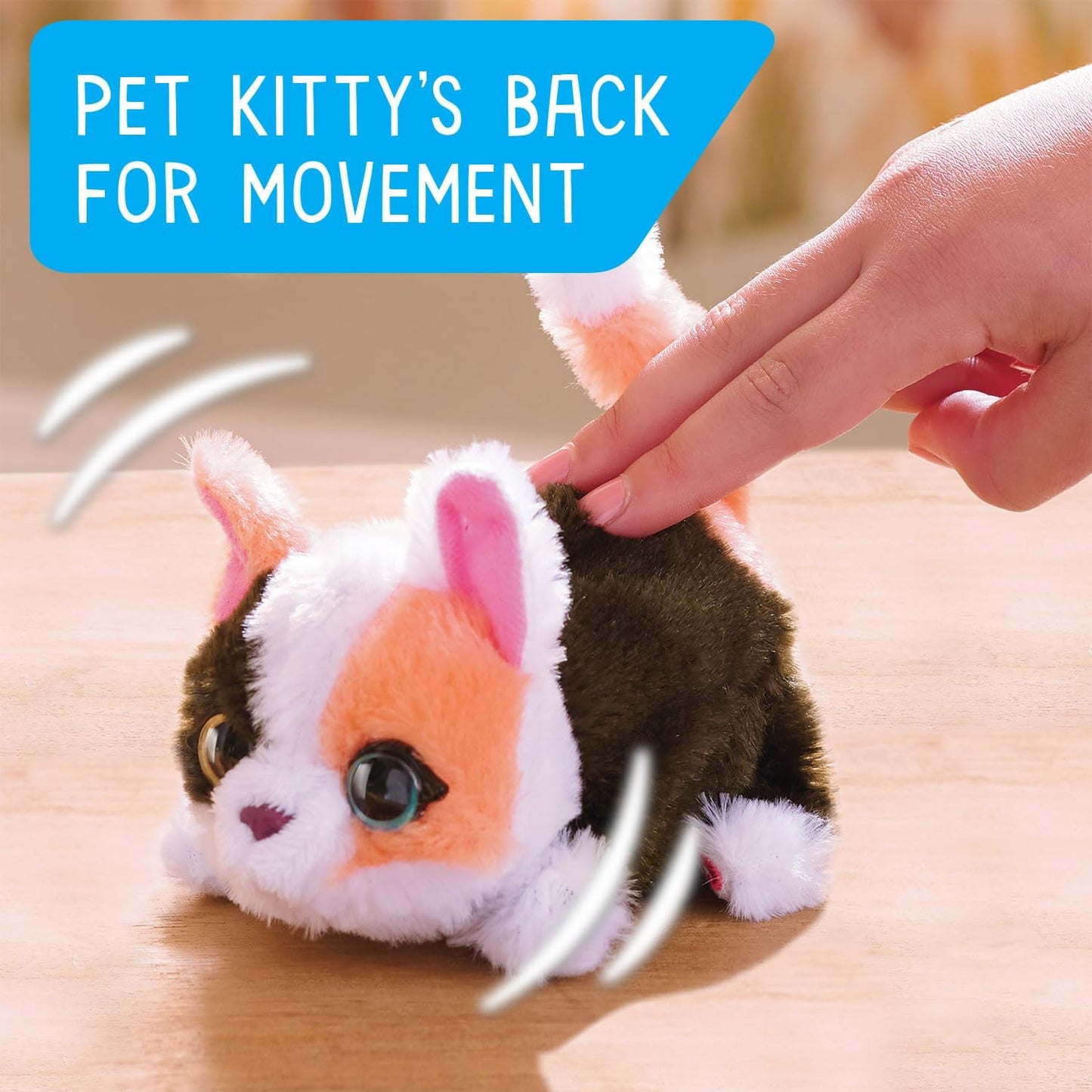 furReal My Minis Kitty Interactive Toy, Small Plush Kitty with Motion, Stuffed Animals, Kids Toys for Ages 4 Up by Just Play