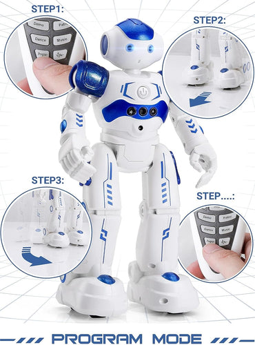 KingsDragon Smart RC Robot Toy – Programmable, Gesture & Remote Control Robot for Kids Ages 3–8 – Talking, Dancing, Interactive Gift for Boys & Girls
