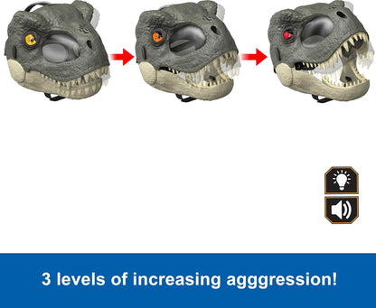 Jurassic World Rebirth T-Rex Rage N Roar Mask with LED Light Up