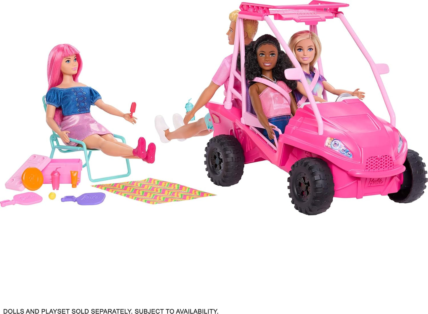 Barbie Mysteries Beach Detectives Playset with Beach Buggy & Accessories