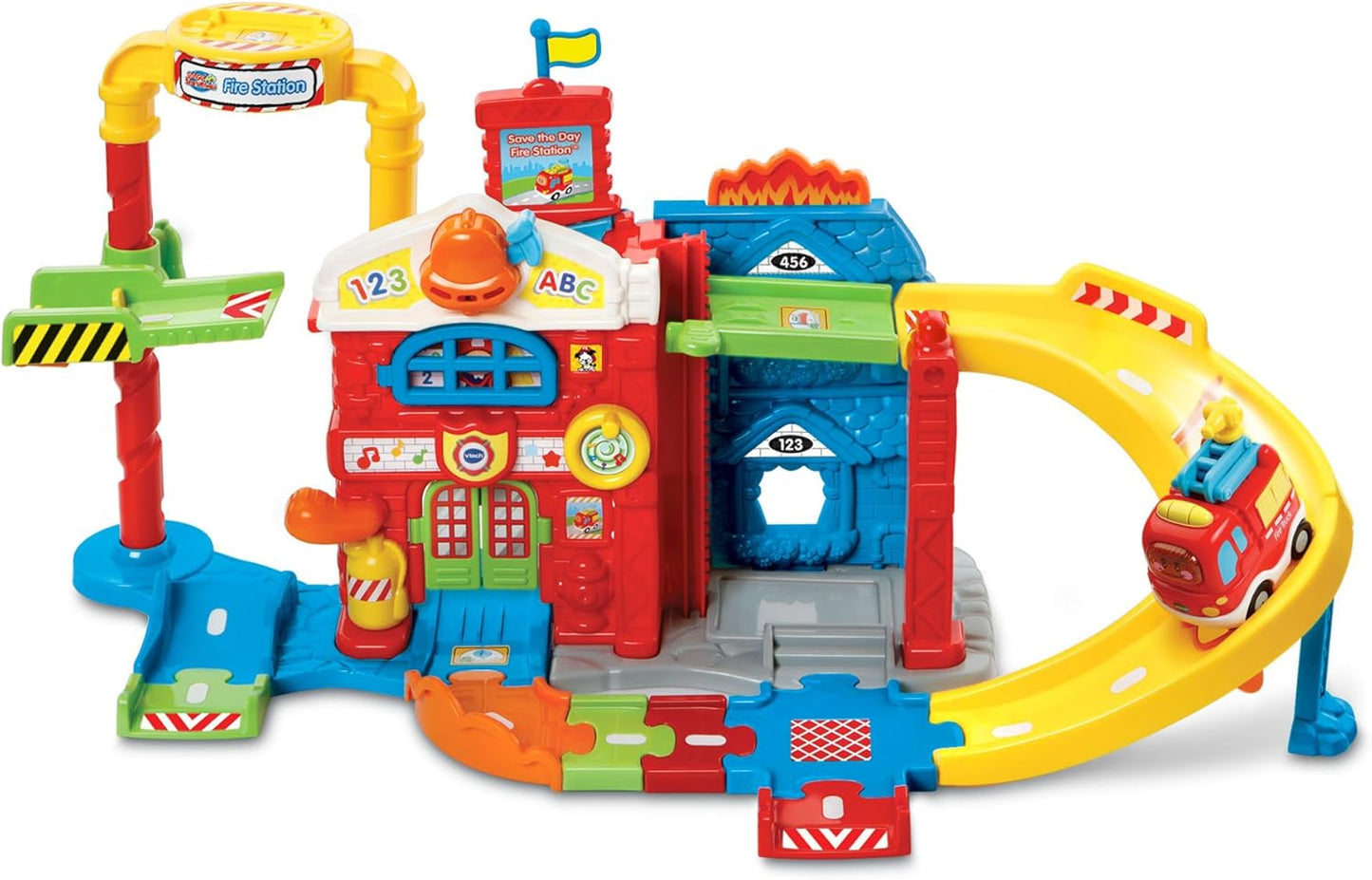 VTech Go! Go! Smart Wheels Save The Day Fire Station, Multicolor