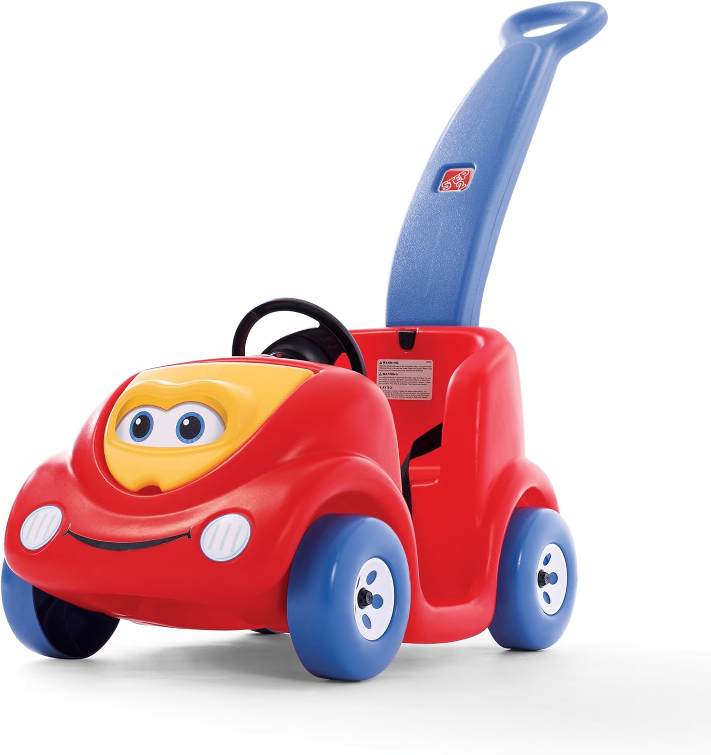 Step2 Push Around Buggy Kids Push Car, Ride On Toy, Stroller Substitute, Includes Seat Belt & Horn, Made of Durable Plastic, Max Weight 50 lbs., For Toddlers 1.5-4 Years Old, Pink