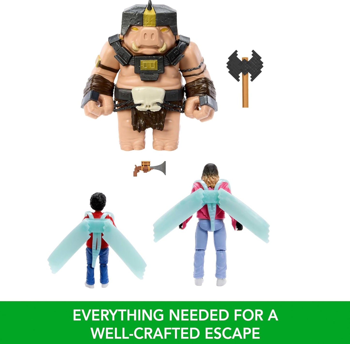 Minecraft A Well-Crafted Escape Figure Pack with 3 Action Figures & 4