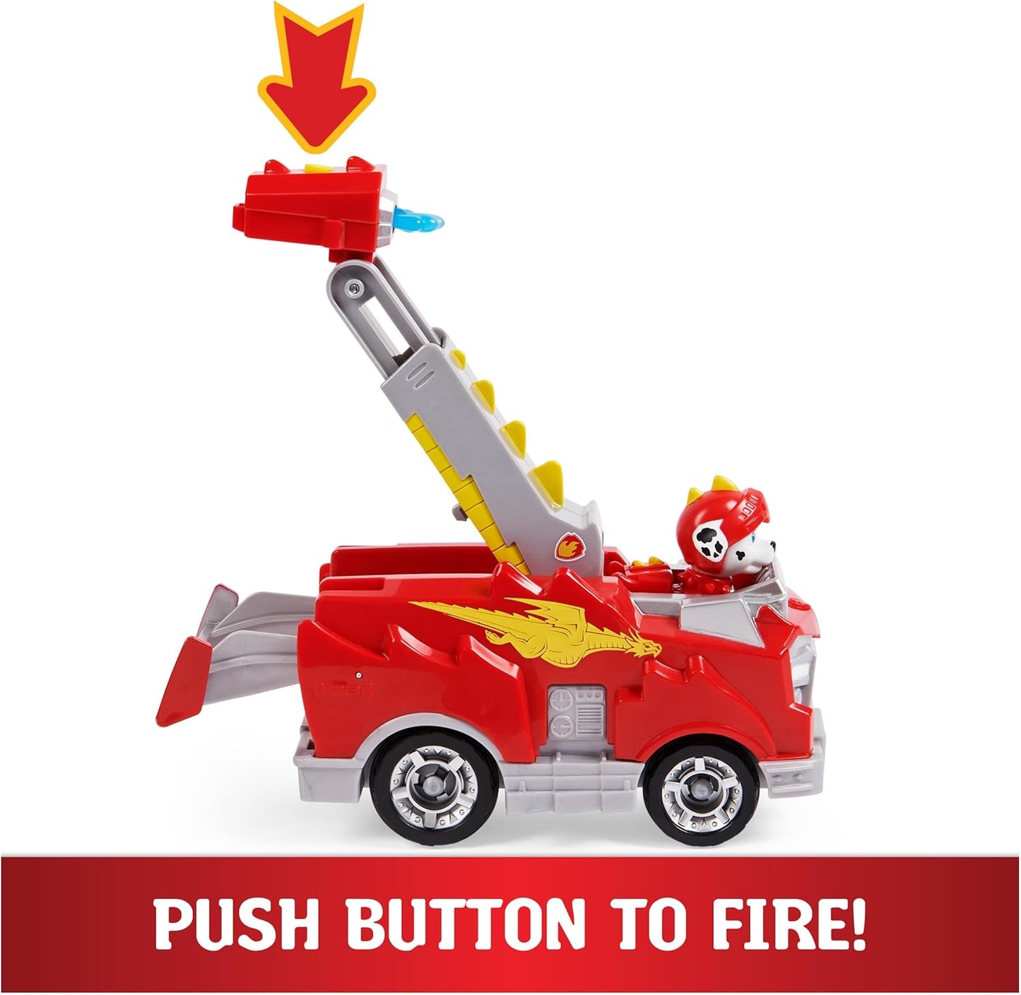Paw Patrol, Rescue Knights Marshall Transforming Toy Car with Collectible Action Figure, Kids Toys for Ages 3 and up