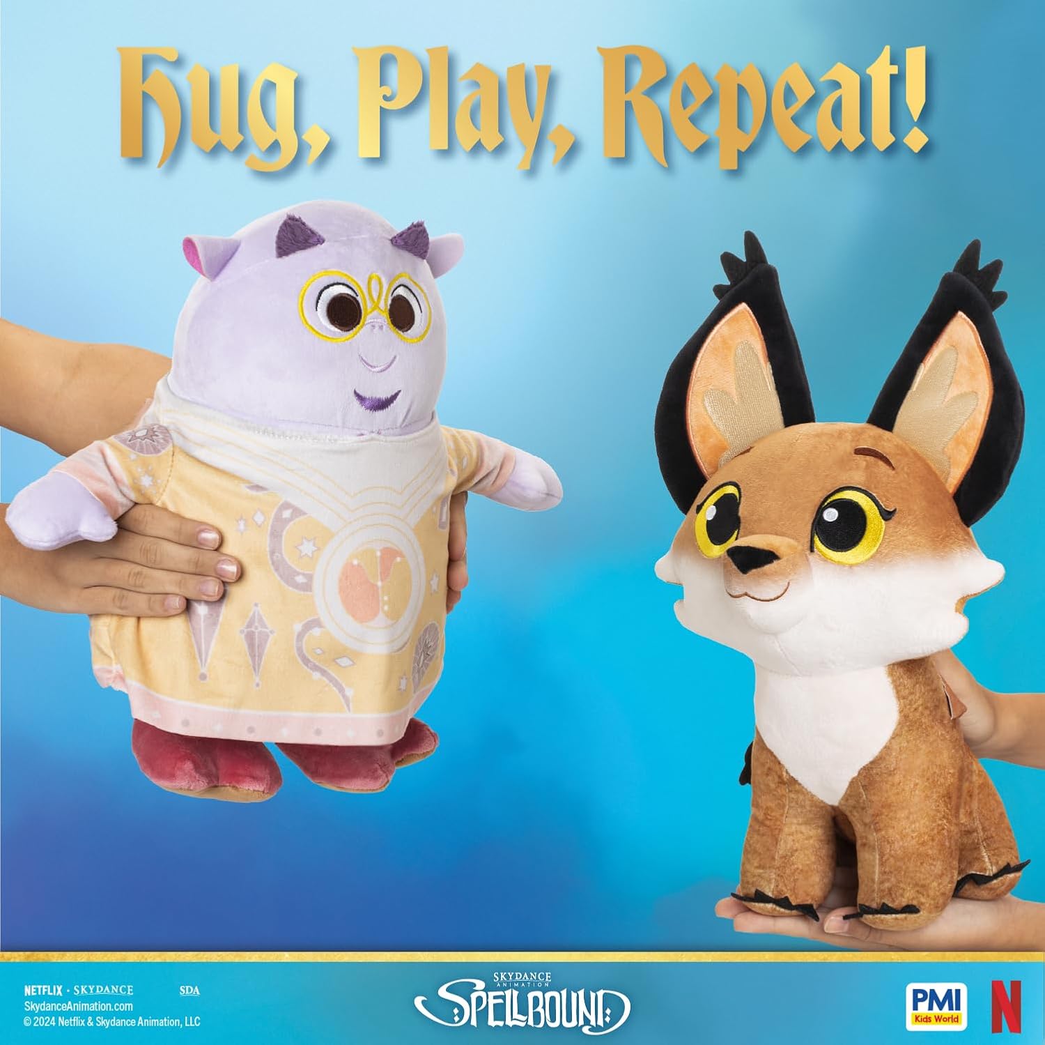 Spellbound Movie Collection - 12 Inch Huggable Plush Characters - Collect Them All (KESTRAL)