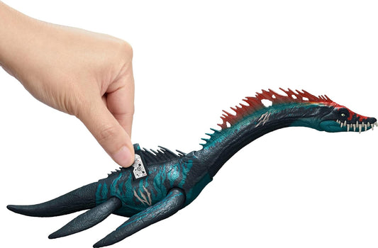 Jurassic World Chaos Theory Gigantic Trackers Styxosaurus Dinosaur Toy – Chomp & Paddle Motion, Digital Play