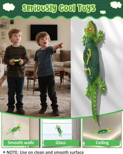 Wall Climbing Lizard RC Car – Wall Crawler Robot Gecko Toy for Kids Ages 3+