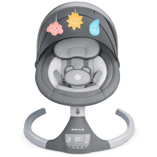 JOOL BABY Nova Motorized Infant Baby Swing - Gray (2024 version)