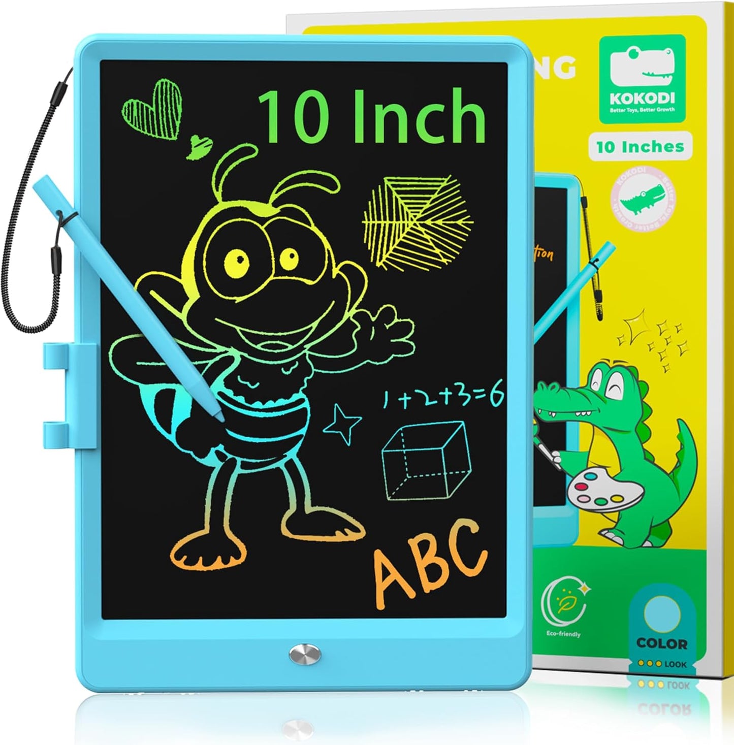 LCD Writing Tablet, Valentines Day Gifts for Kids，10 Inch Colorful Toddler Doodle Board Drawing Tablet, Erasable Reusable Electronic Drawing Pads, Educational and Learning Toys for Kids