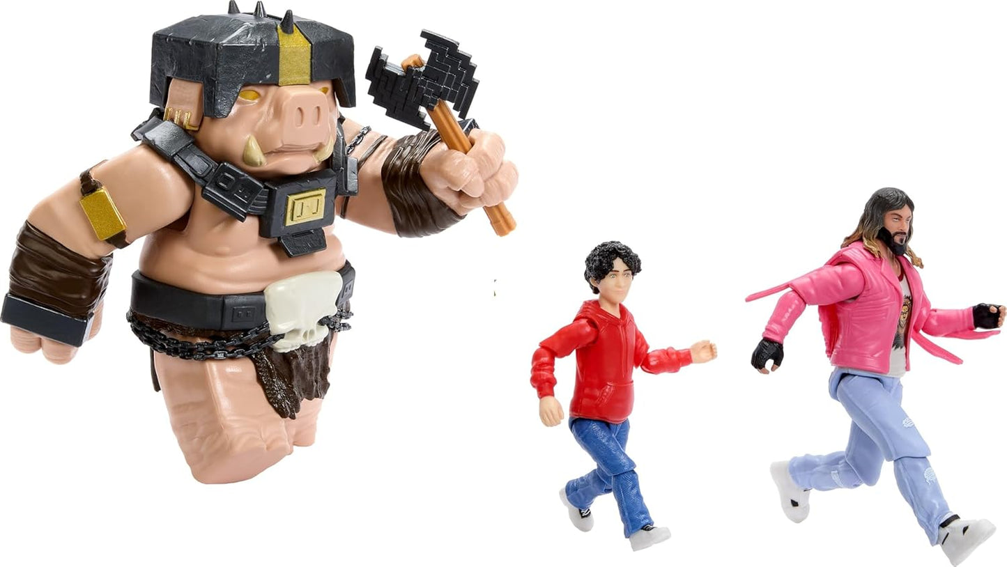 Minecraft A Well-Crafted Escape Figure Pack with 3 Action Figures & 4