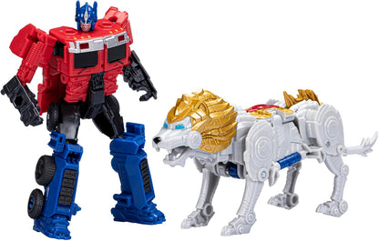 Transformers: Rise of the Beasts Beast Alliance Beast Combiners 2-Pack – Optimus Prime & Lionblade Action Figures, Ages 6+, 7-Inch Combined Mode