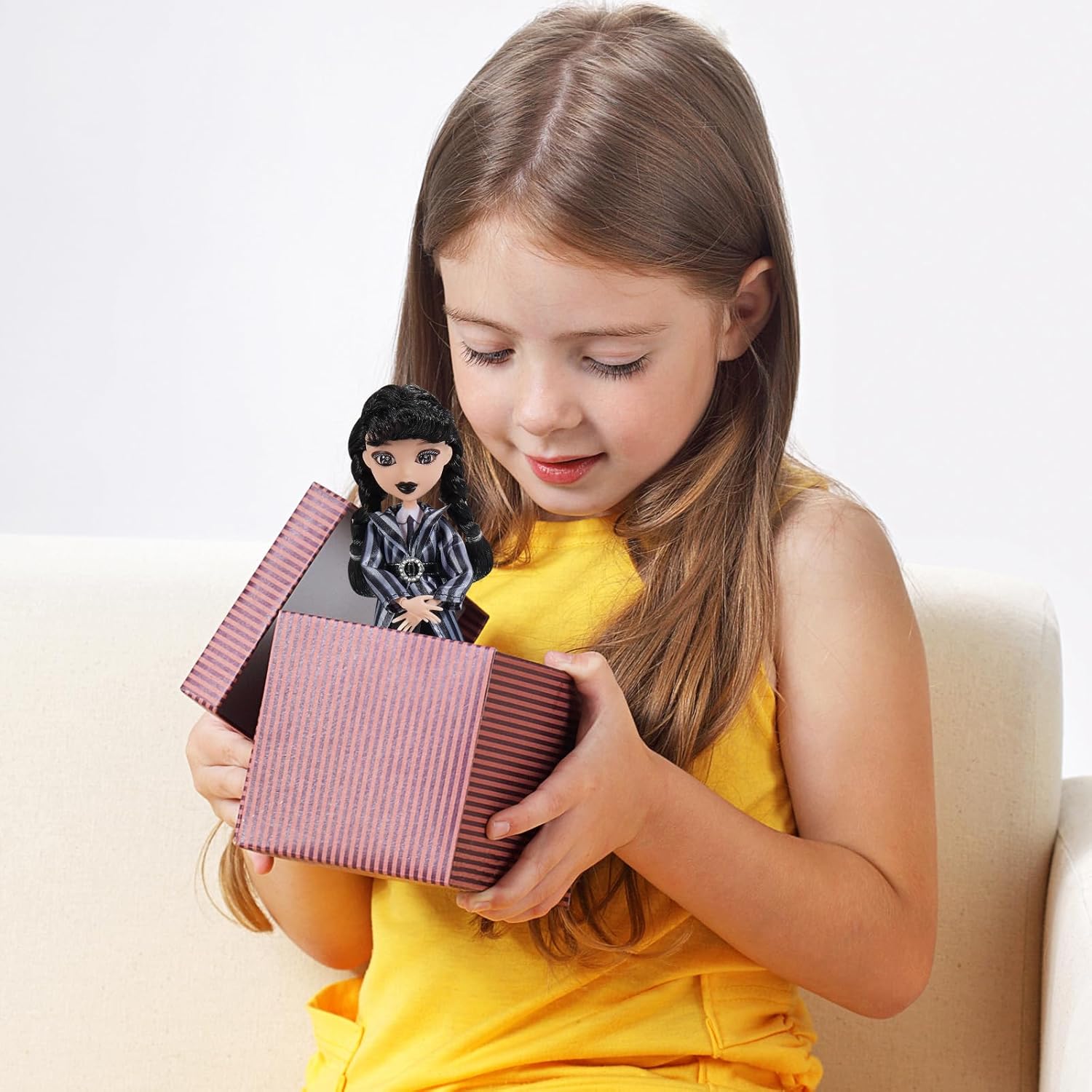 Girls Doll and Accessories, 10 Inch Academy Uniform with Black Dress and Thing