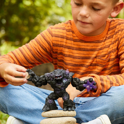 Schleich Eldrador Creatures – 9" Shadow World Stone Monster Toy with Crystal Set