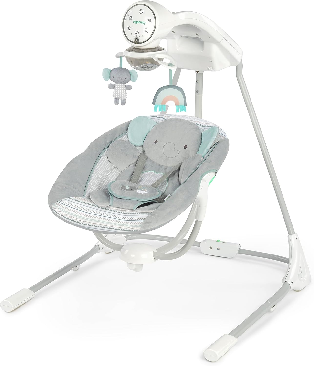 Ingenuity InLighten Soothing Swing - Van the Elephant