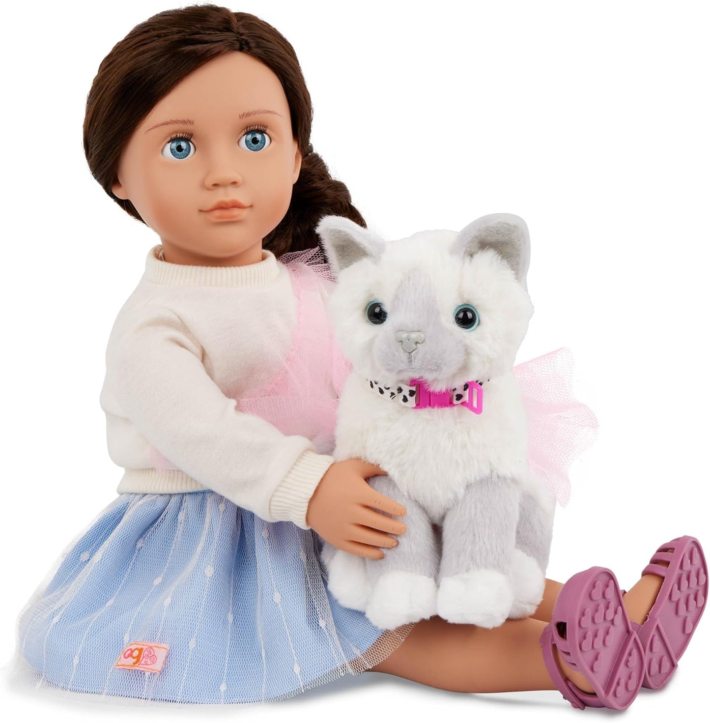 Our Generation Mindy & Pepper 18'' Doll & Pet Kitten Set