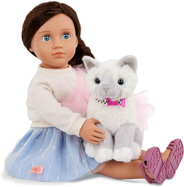 Our Generation Mindy & Pepper 18'' Doll & Pet Kitten Set