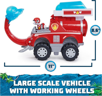 Jungle Pups, Marshall Elephant Firetruck with Projectile Launcher, Toy Truck with Action Figure, Kids Toys for Boys & Girls Ages 3 and Up