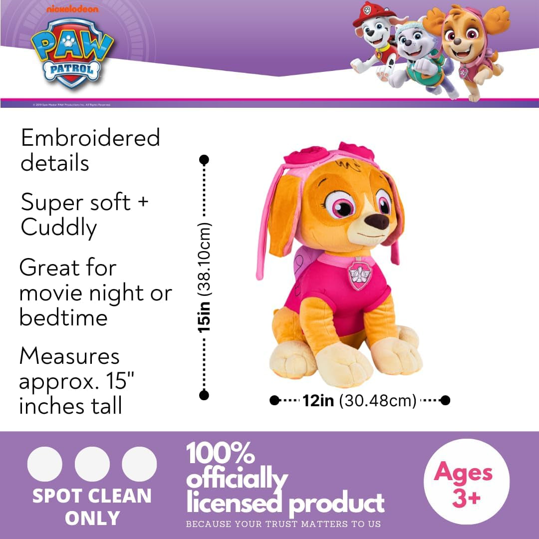 Paw Patrol Skye Kids Bedding Super Soft Plush Cuddle Pillow Buddy, One Size, (Official) Nickelodeon Product by