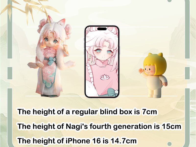 CALEMBOU BJD Blind Box, 1/12 Cute NAGI the Untrammeled Traveler Series BJD Doll, 5.5 Inches Collectable Action Figure for Birthday Gifts (Nagi-Xyy-1Box)
