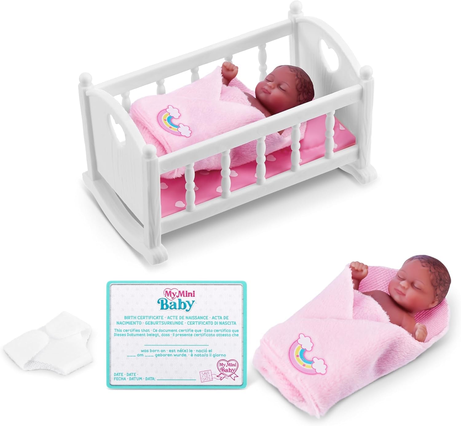 My Mini Baby Series 1 (2 Pack) by , Collectible Mystery Capsule, Toy for Girls, Realistic Miniature Baby, Playset and Accessories