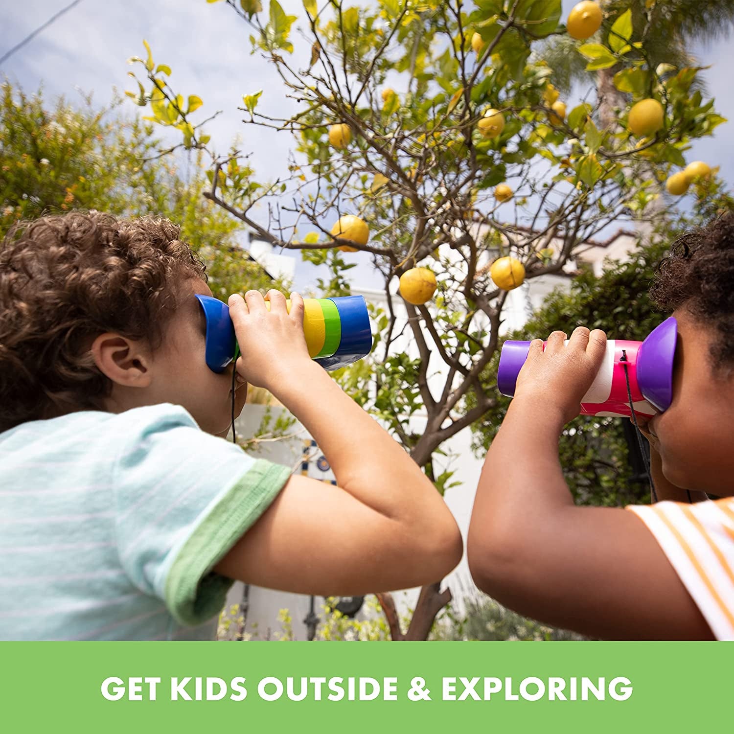 Geosafari Jr. Kidnoculars, Binoculars for Toddlers & Kids, Easter Basket Stuffers for Kids, Gift for Toddlers Ages 3+