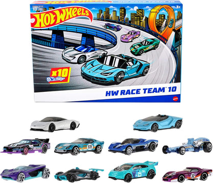 Hot Wheels 10-Pack of Toy Race Cars, Includes 1:64 Scale Corvette, Lamborghini, McLaren Originals (Amazon Exclusive)