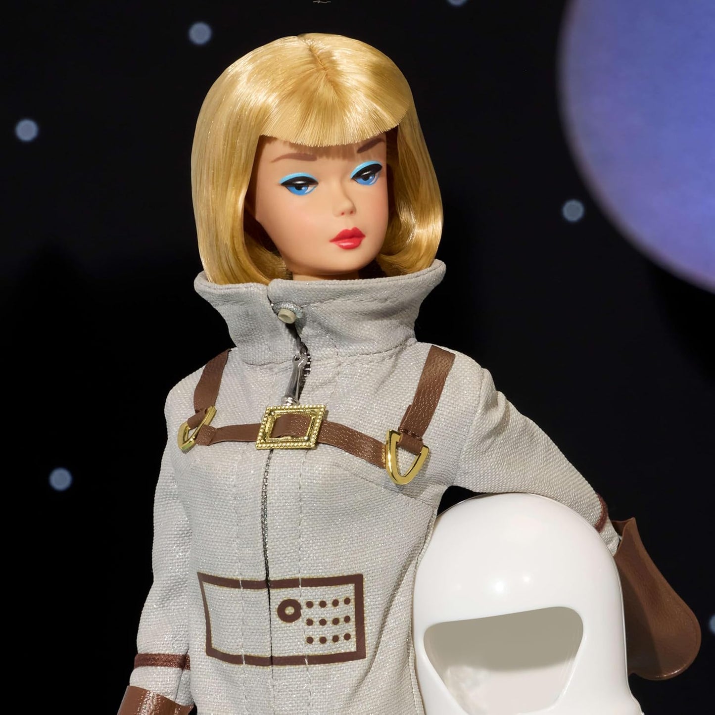 Barbie Miss Astronaut Doll Collectible with Silver Suit, Space Boots & Helmet Accessory, 1965 Vintage Repro