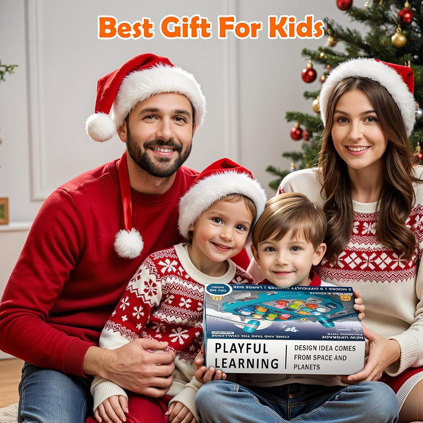 WAYKEE Whack a Mole Game, Toys for 3 4 5 6+ Year Old Boys Girls, Whack a Game for Kids, Gifts for 3-12 Year Old Boys Girls, Interactive Educational Toys with Double Hammers Sound and Light