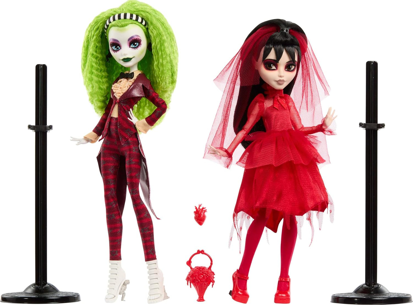 Monster High Skullector Beetlejuice Beetlejuice Doll 2-Pack, Collectible Betelgeuse and Lydia Deetz Set with Accessories and Displayable Packaging (Amazon Exclusive)