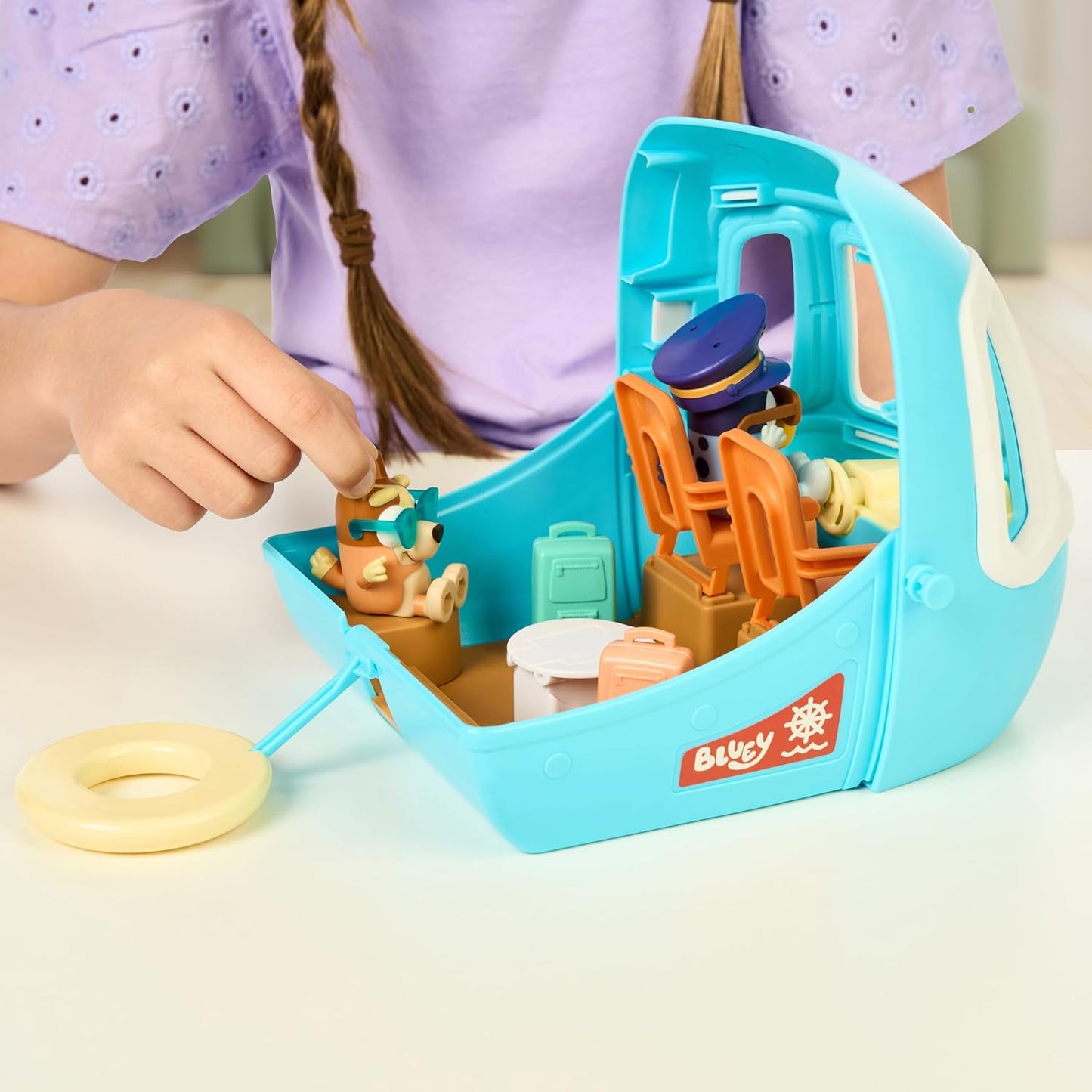 Bluey 3-in-1 Transforming Plane Playset, 25+ Sounds and Phrases, Toys for Kids 3-6 Years