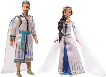 Disney Wish King Magnifico & Queen Amaya Dolls - 2-Pack Posable Fashion