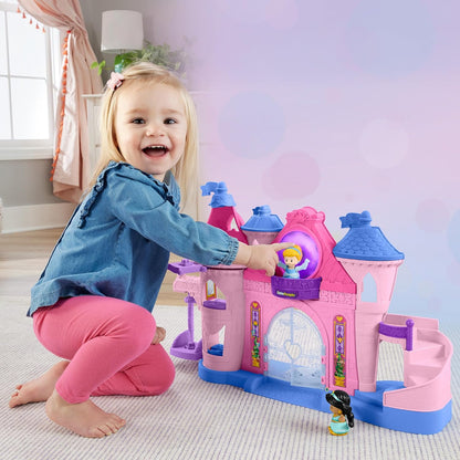 Disney Princess Little People Dancing Castle Cinderella Jasmine Lights Sounds