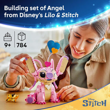 LEGO Disney Angel Lilo & Stitch Kids Toy - Room Decor and Building Set for Girls and Boys, Ages 9+ - Birthday Gift Idea for Young Fans Who Love Stitch Stuff and Learning Toys - 43257