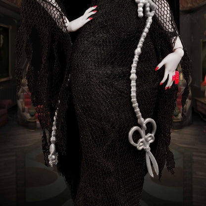 Monster High Skullector Addams Family Doll Two-Pack: Morticia & Wednesday, Fully Articulated Collectible Dolls with Certificate of Authenticity