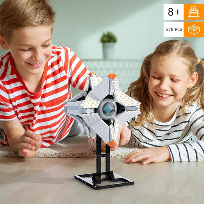 Ghost Shell Building Blocks for Kids Ages 9+, Generalist Shell Building Toy Sets, Featuring a Display Stand, Lightfall Model Toy, Compatible with Lego for Adults, Game Fans (378 Pieces)