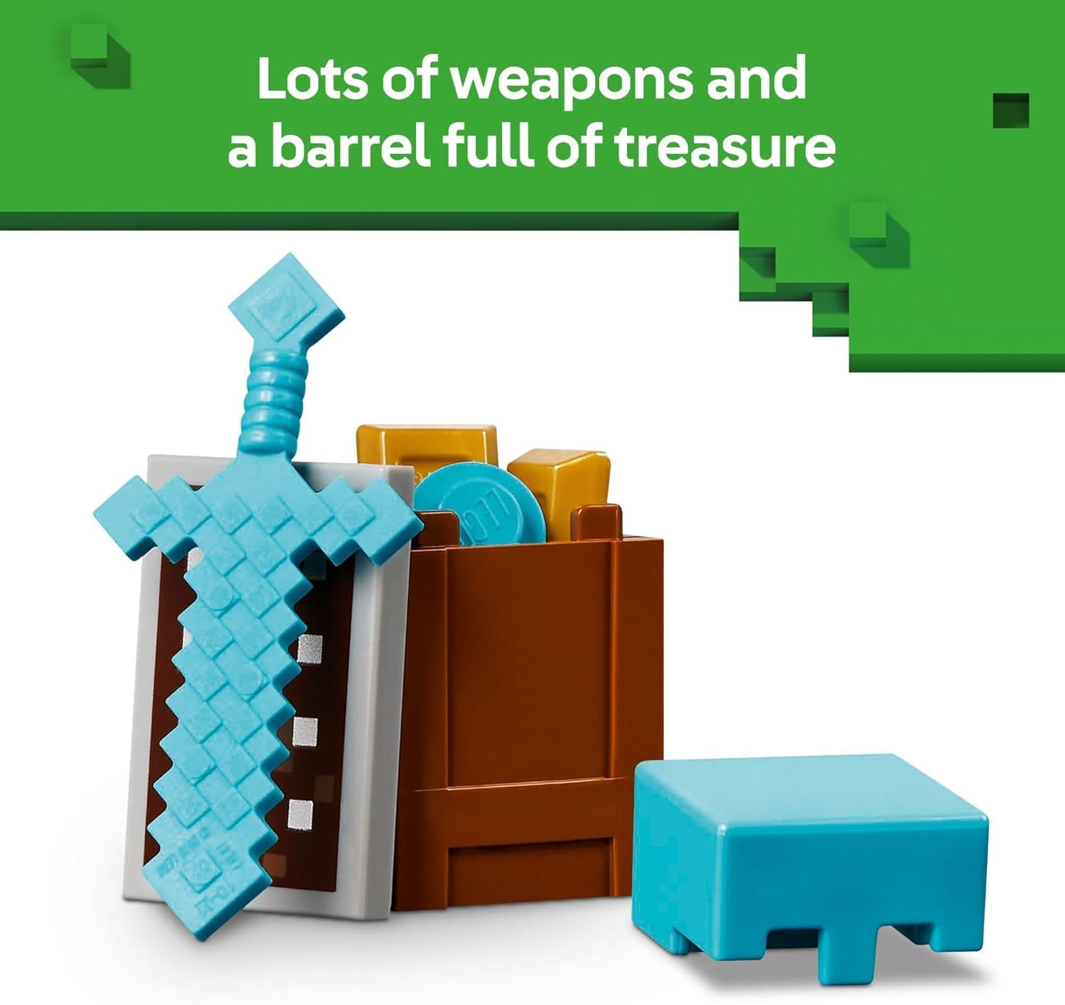 Minecraft the Illager Desert Patrol Toy Figures and Playset - Building Minecraft Toy for Kids, Boys and Girls, Ages 7+ - with 4 Figures for Pretend Play - Gift Idea for Birthdays - 21267