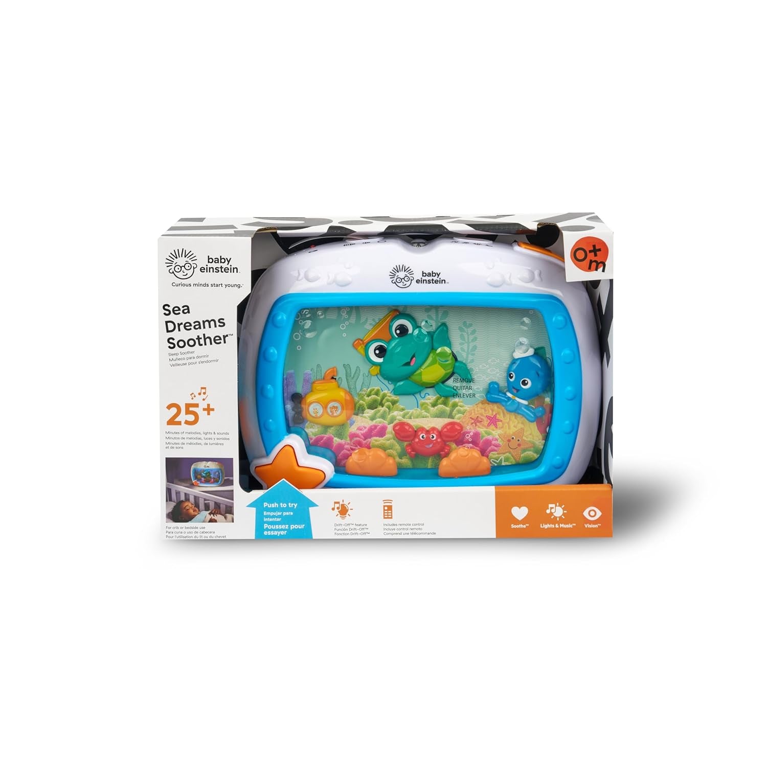 Sea Dreams Soother Musical Crib Toy and Sound Machine, Newborn and Up