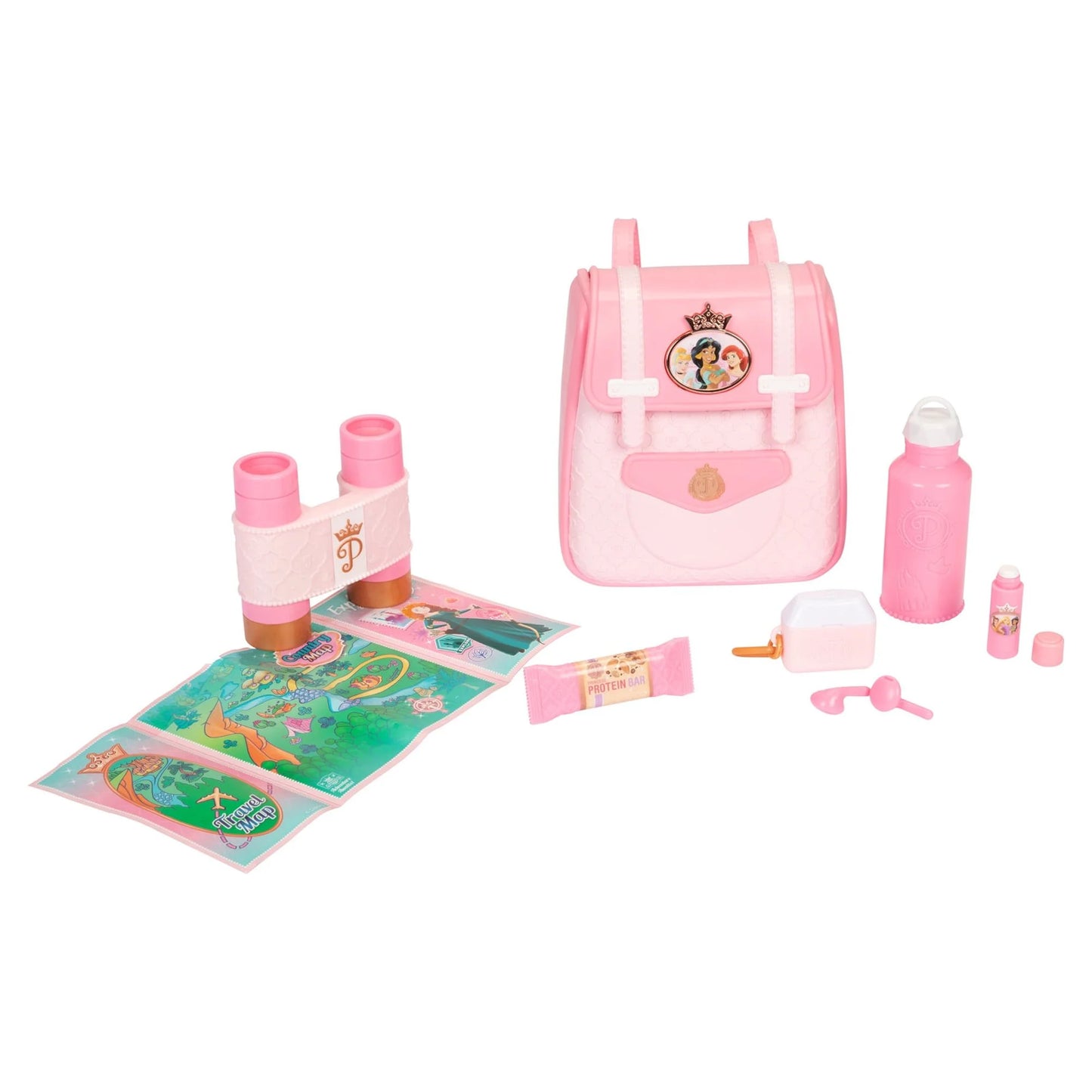 Disney Princess Style Collection Trendy Traveler Children's Pink Pretend Play Backpack