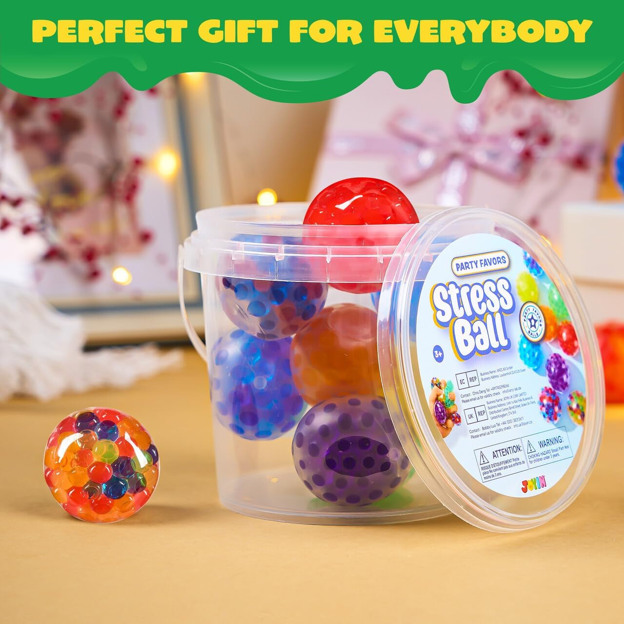 Mini Stress Ball, Random 9 Pack for Adults, Squishy Toy Stress Relief Ball, Relieve Work Anxiety, Exercise Hand Flexibility, Party Favors