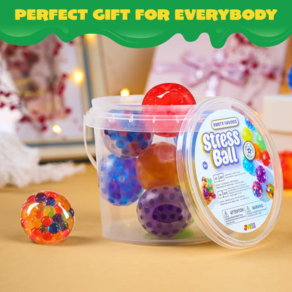 Mini Stress Ball, Random 9 Pack for Adults, Squishy Toy Stress Relief Ball, Relieve Work Anxiety, Exercise Hand Flexibility, Party Favors