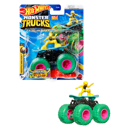 Hot Wheels Monster Trucks, 1:64 Scale Toy Truck & 1 Crushable Car (Styles May Vary)