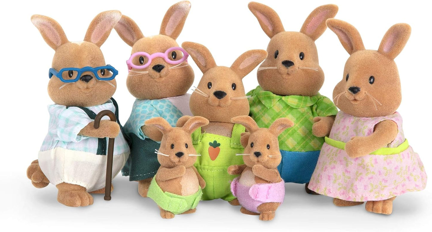 Li’L Woodzeez – Friendz Club Farm Set – Duck, Sheep, Pig, Cow – Set of 4 Collectible Posable Doll Figures – Pretend Play Gift Toy for Kids Age 3+