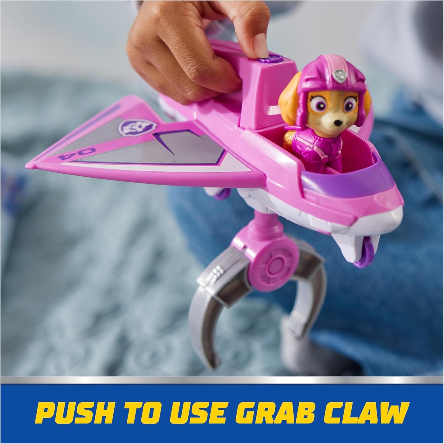 : Air Rescue Skye Action Figure & Hero Claw Jet Plane with Retractable Claw, Rescue Basket & Bunny, Kids Toys for Boys & Girls Ages 3+