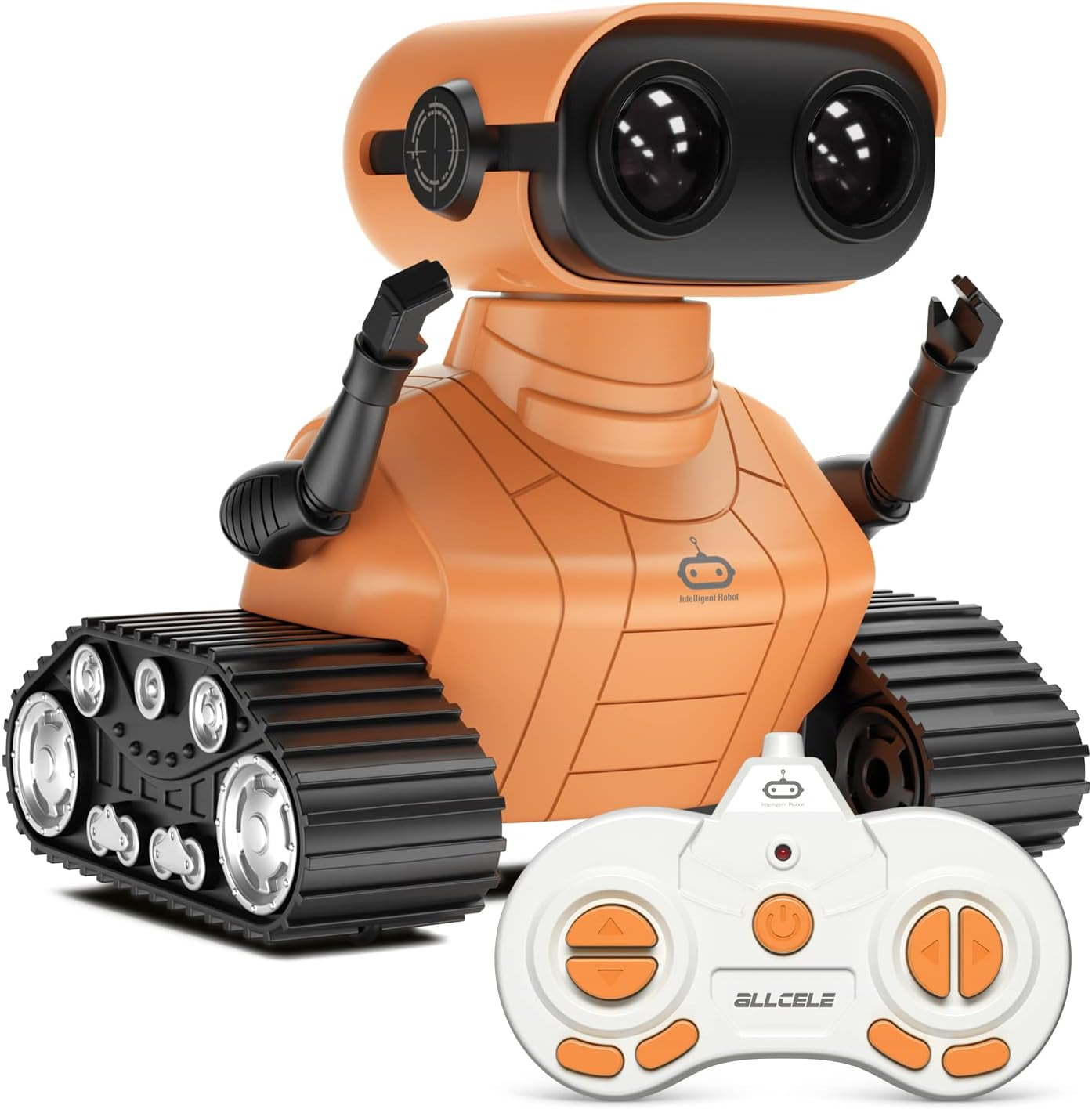 Girls Robot Toy, Rechargeable RC Robot for Kids, Remote Control Toy with Music and LED Eyes, Gift for Children Age 3 Years and up - Pink
