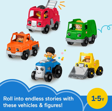Little People Toddler Playset Activity Vehicles Set with 10 Toys for Preschool Pretend Play Kids Ages 1+ Years