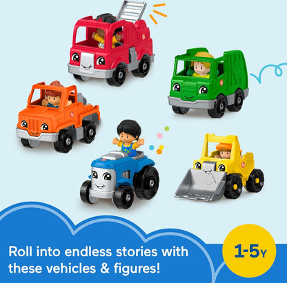Little People Toddler Playset Activity Vehicles Set with 10 Toys for Preschool Pretend Play Kids Ages 1+ Years